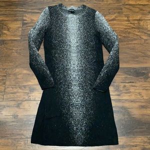 Cynthia Rowley black & gray sweater dress XS